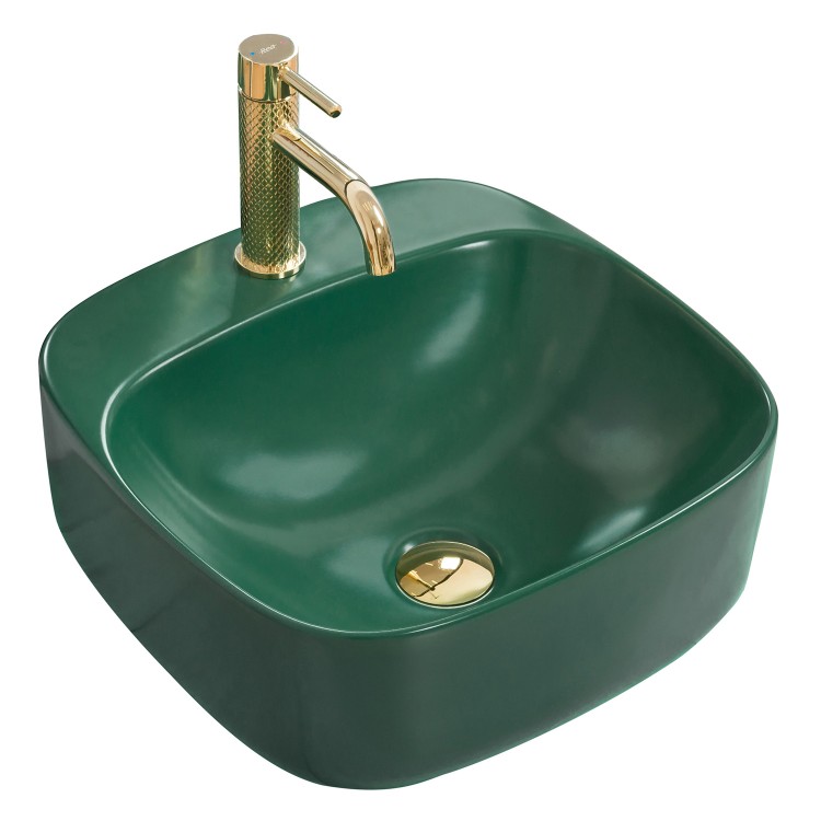 Накладной умывальник Rea Luiza 42 L.Green Matt